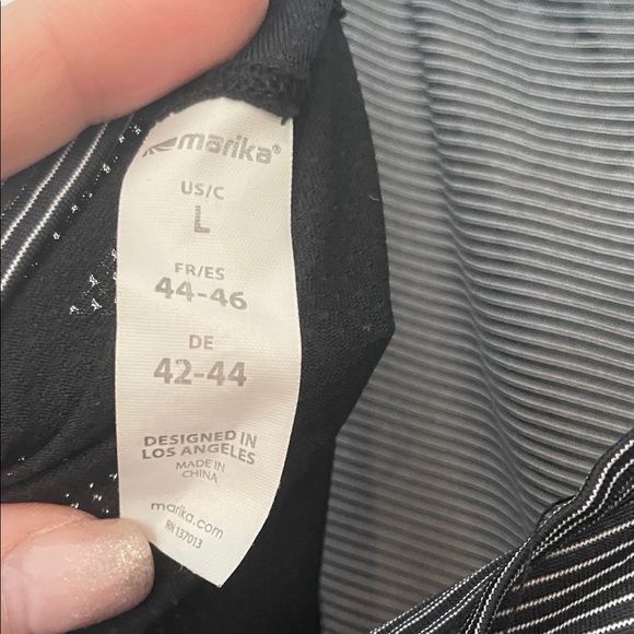 NWOT! Marika Women's Black Strappy Tank Top - Picture 6 of 6